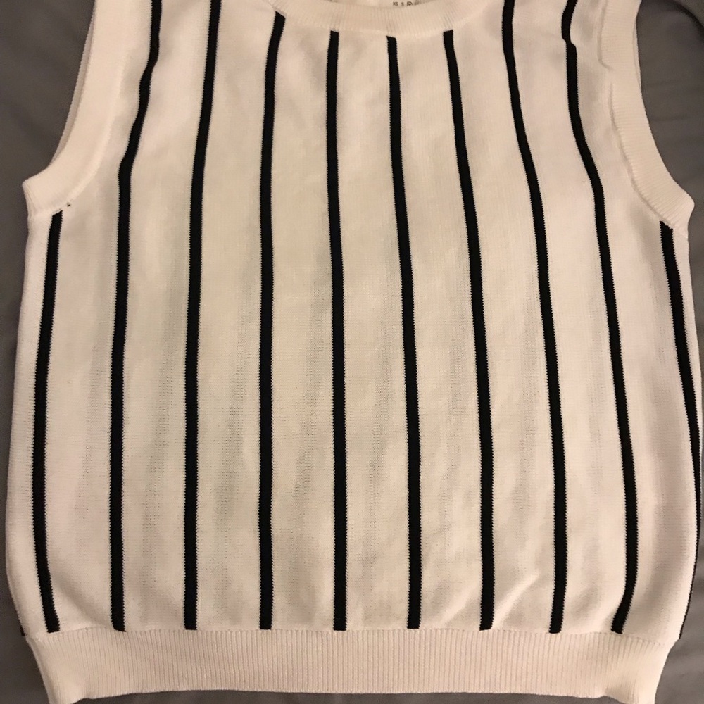 J.O.A Sleeveless Striped Top